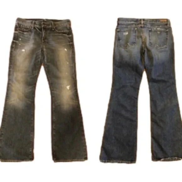 GUESS Premium Distressed Jeans Size 10 Long Neutral Travel Jeans Timeless - Picture 1 of 10